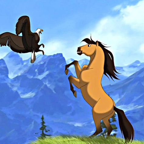 Spirit: Stallion of the Cimarron | 21 Non-Disney Animated Movies You Have To See ASAP Spirit Horse Movie, Disney Horses, Spirit Stallion Of The Cimarron, Spirit And Rain, Spirit The Horse, Spirit Stallion, Horse Movies, Animation Disney, Dreamworks Movies