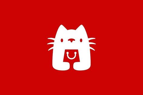 Looking for a charming logo to elevate your business? Send us a direct message with your requirements, and let's create something special together! Cat Shopping Illustration, Cat Logo Illustration, Shopping Bag Icon Logo, Cute Cat Logo, Logo Gato, Logo Cat, Pet Shop Logo, Cat Logo Design, Animal Illustration Art