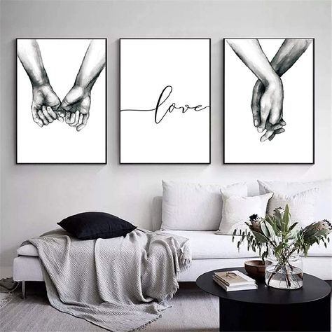 Love Canvas Painting, Photowall Ideas, Abstract Sketches, Easy Drawing Steps, Black And White Sketches, Love Canvas, Love Wall Art, Love Posters, Love Wall