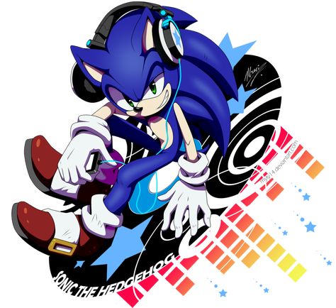 .:.:MUSIC:.:. by Myly14.deviantart.com on @DeviantArt Sonic Songs, Shadow Sonic, Sonic Heroes, Sonic 3, Sonic Franchise, Blue Hedgehog, Rave Party, Hedgehog Art, Comic Pictures