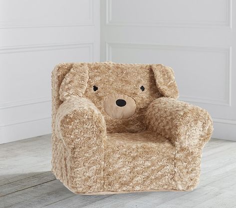 Labradoodle Faux Fur Anywhere Chair® | Kids Armchair | Pottery Barn Kids Arthur Christmas, Space Saving Beds, Kids Armchair, Washable Slipcovers, Mattress Pads, Christmas 2019, Labradoodle, Kids Chairs, Slipcovers For Chairs