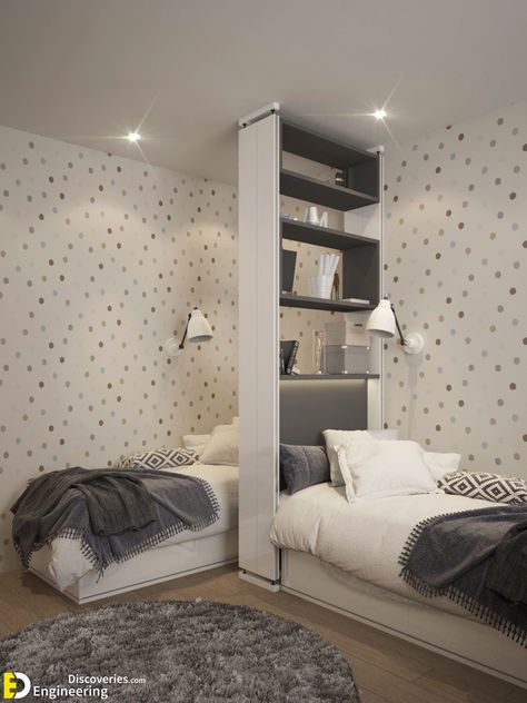 Stunning Bedroom Divider Ideas You Need to See! Boy And Girl Shared Bedroom, Bedroom Divider, Boys Shared Bedroom, Kids Shared Bedroom, Modern Kids Room, Kids Bedroom Inspiration, Hemma Diy, Kids Interior Room, 아파트 인테리어