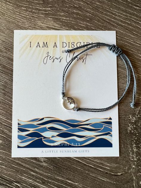 I Am A Diciple of Christ WAVE String Bracelet Ym Yw Youth - Etsy Yw Birthday Gift Ideas 2024, Wave String Bracelet, Girls Camp Gifts, Leader Gifts, Young Women Theme, Youth Conference, Secret Sisters, Youth Leader, Lock Style