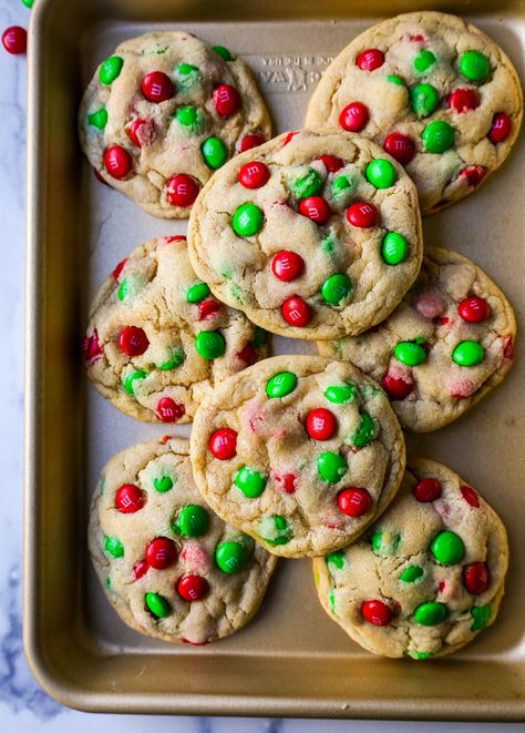 Best M&m Cookie Recipe, Holiday Dessert Platter, Freezable Cookies, Best Christmas Cookie Recipe, M M Cookies, Dessert Platter, Chewy Sugar Cookies, Favorite Cookie Recipe, Best Christmas Cookies