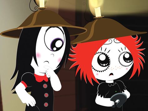 Ruby Gloom & Iris Ruby Gloom Characters, Ruby Gloom Matching Pfp, Iris Ruby Gloom, Ruby Gloom Icon, Emo Boy Haircut, Victor Corpse Bride, Ruby Gloom, Female Cartoon, Arte Obscura