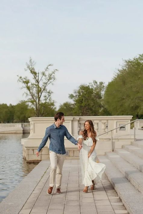 STL Wedding Photographer, St. Louis Wedding Photographer, Cinematic Engagement Photos, Nostalgic Engagement Pictures, Documentary Style Photos, Candid Engagement Photoshoot, Saint Louis Engagement Photos, Downtown City Engagement Photos | @abbyrosephoto_ Forest Park Engagement Photos, Stl Engagement Photos, Engagement Photos St Louis Mo, Downtown Tampa Engagement Photos, St Louis Engagement Photos, St Louis Art Museum Engagement, Engagement Photos St Louis, Spring Engagement Pictures, Downtown St Pete Engagement Photos