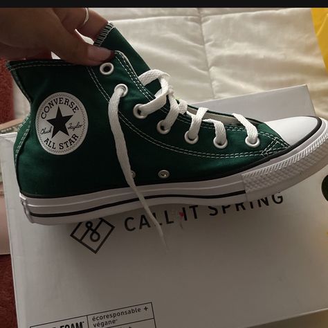 Converse: Dragon Scale Green. New-Never Worn, Got Wrong Size. Dragon Scale Converse, Dark Green Converse, Josh Core, Womens White Converse, Formal Ideas, Classy Prom, Converse Chuck Taylor White, Blue Converse, All Star Shoes