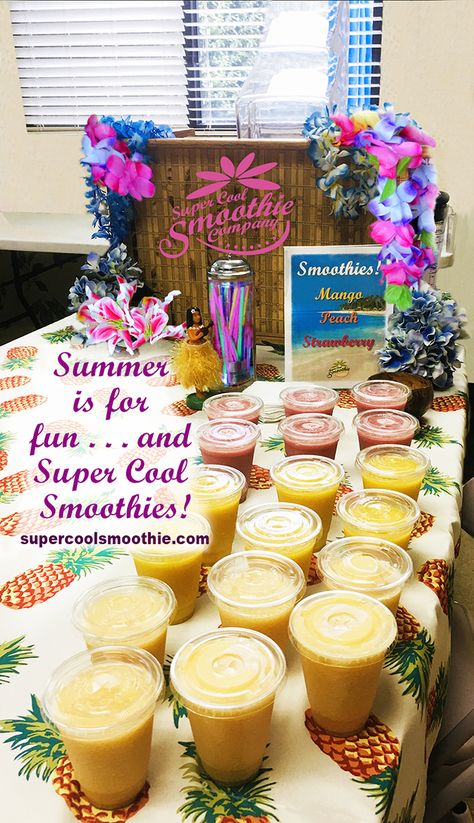 Smoothie Bar Party, Smoothie Bar Ideas, Olivia Drawing, Smoothie Truck, Wellness Event, Birthday 10, How To Make Margaritas, Healthy Bars, Strawberry Summer