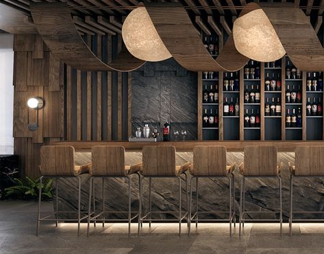 House Bar Interior Design, Bar Design Restaurant Lounge, Restaurant Bar Design Ideas, Vintage Bar Design, Rustic Bar Design, Restaurant Bar Ideas, High End Bar, Beach House Bar, Back Bar Design