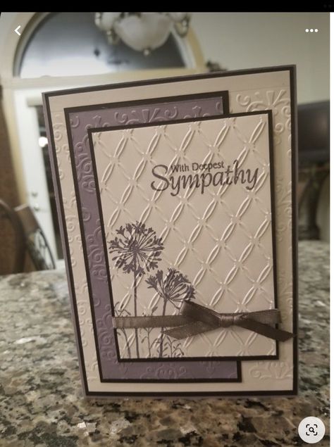 Symthpathy Cards, Sympathy Card For A Man, Sympathy Cards Handmade For Men, Cards Handmade Sympathy, Stampin Up Sympathy Cards For Men, Sympathy Cards Cricut, Handmade Sympathy Card Ideas Simple, Easy Sympathy Cards To Make, Bereavement Cards Handmade