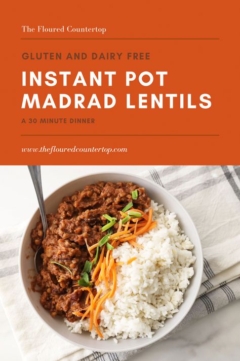 Easy Instant Pot dinner, healthy dinner, quick dinner Indian Lentil Recipes Instant Pot, Lentil Curry Instant Pot, Madras Lentils Recipe Instant Pot, Red Lentil Dahl Instant Pot, Indian Madras Lentils Recipe, 30 Minute Dinners, Dried Lentils, Ninja Recipes, Straight Forward