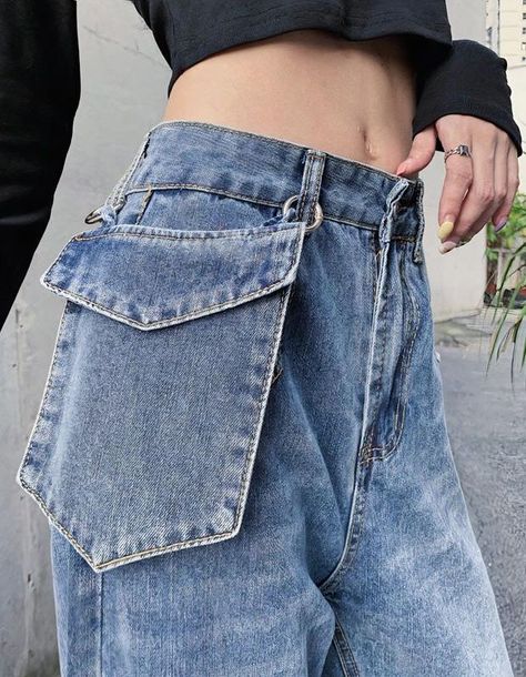 Ropa Upcycling, Design Moda, Diy Vetement, Diy Clothes Design, Denim Ideas, Denim Crafts, Denim Diy, Upcycled Fashion, Jeans Diy