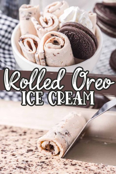 How To Make Homemade Rolled Ice Cream, Roll Ice Cream Recipes, Ice Cream Rolls Recipe, Rolled Ice Cream Recipes, Homemade Rolled Ice Cream, Whipped Topping Recipe, Roll Up Ice Cream, Cold Sweets, Aurora Birthday