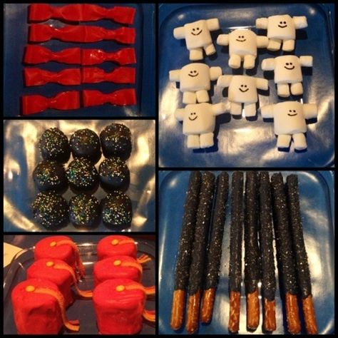 Amazing food ideas from a Dr. Who party! See more party ideas at CatchMyParty! Dr Who Party, Dr Who Cake, Doctor Who Birthday, Nerd Party, Covered Marshmallows, Doctor Who Party, Doctor Who Wedding, Themed Treats, Chocolate Covered Marshmallows