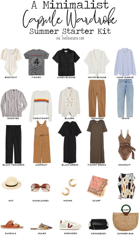 If you are looking to build a minimalist capsule wardrobe for summer then this post might be help to guide you in the right direction. First let's start with the capsule wardrobe building basics. Summer Starter, Wardrobe Minimalist, Minimal Wardrobe, Beach Styles, Capsule Wardrobe Outfits, Travel Capsule Wardrobe, Travel Capsule, Fashion Capsule Wardrobe, Spring Capsule