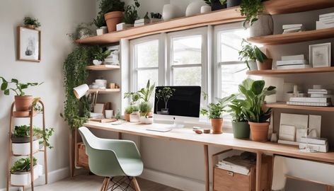 Transform your home office with these 7 easy DIY Scandi organization ideas. Start with minimalist shelving projects, using natural materials to blend functionality with charm. Next, opt for natural wood desk organizers, adding sustainable elegance. Wall-mounted storage solutions like floating shelves and pegboards maximize vertical space, creating a clutter-free environment. Don't overlook the chic and practical wire basket system, and keep everything in order with lab... Scandi Home Office, Basket System, Home Office Organization Ideas, Minimalist Shelving, Office Organization Ideas, Natural Wood Desk, System 44, Scandinavian Office, Minimalist Shelves