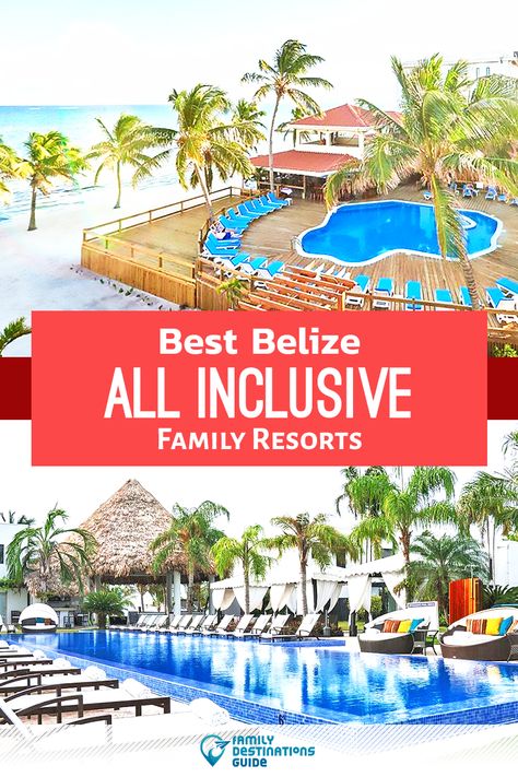 Want ideas for a family vacation to Belize? We’re FamilyDestinationsGuide, and we’re here to help: Discover Belize’s best all-inclusive resorts for families - so you get memories that last a lifetime! #belize #belizevacation #familyvacation Belize Family Vacation Kids, Belize Travel Guide, Belize Hotels, Resorts For Kids, Travel Belize, Belize Vacation, Best Family Resorts, Belize Resorts, Belize Vacations