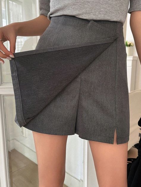 Pants Skirt Combo, Asymmetric Skirt, Pants Skirt, Women Shorts, Asymmetrical Skirt, 2024 Fashion, Short Skirt, Skirt Pants, Summer Women