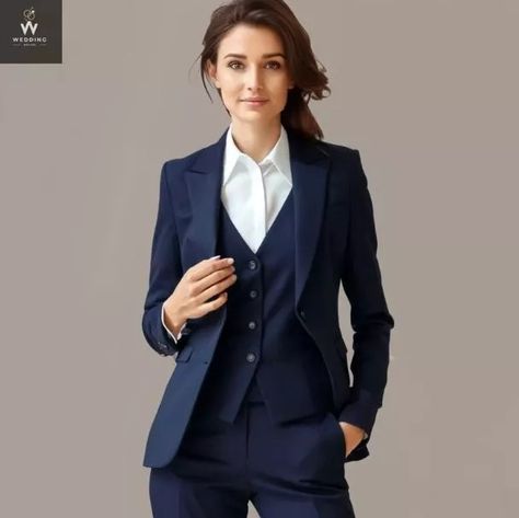 Navy Blue Three Piece Suit for Women | eBay