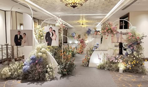 Venue Design, Wedding Backdrop Design, Wedding Arch Flowers, Arch Flowers, Foyer Design, Backdrop Design, Gallery Photo, Design Wedding, Wedding Arch