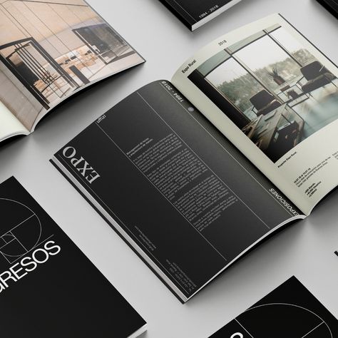 Brochure Layout Design Inspiration, Architecture Editorial Design, Catalog Cover Design Inspiration, Art Exhibition Brochure Design, Brand Catalog Design, Architecture Magazine Design, Luxury Editorial Design, Architecture Instagram Layout, Architecture Book Design