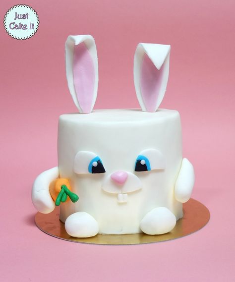 Snowball bunny cake from the secret life of pets movie. Tutorial here https://www.youtube.com/watch?v=Q_vCFkGsNHQ Rabbit Cake Design, Snowball Bunny, Snowball Rabbit, Bunny Cakes, Pokemon Cake Topper, Kids Cake Toppers, Manifest Money Fast, Pets Movie, Movie Cakes