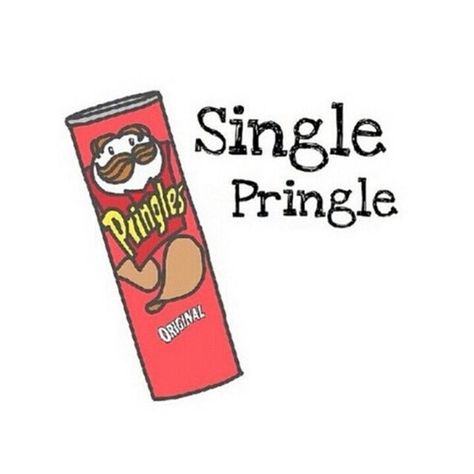 Repin if you're a single pringle Single Pringle, Pringles Original, Cupcake Drawing, Homemade Stickers, Props Art, Bubble Stickers, Tumblr Stickers, Bookmarks Kids, Hydroflask Stickers