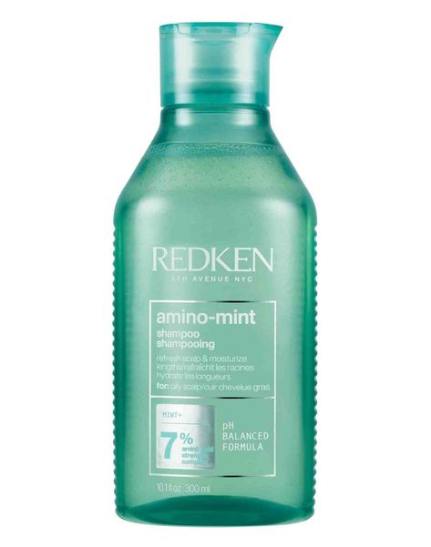 Amino Mint Scalp Shampoo - Amino Mint Scalp Shampoo - Haircare - Products - Redken Mint Shampoo And Conditioner, Oily Roots, Mint Shampoo, Scalp Shampoo, Oily Scalp, Deep Conditioning, Fresh Feeling, Wet Hair, Body Skin