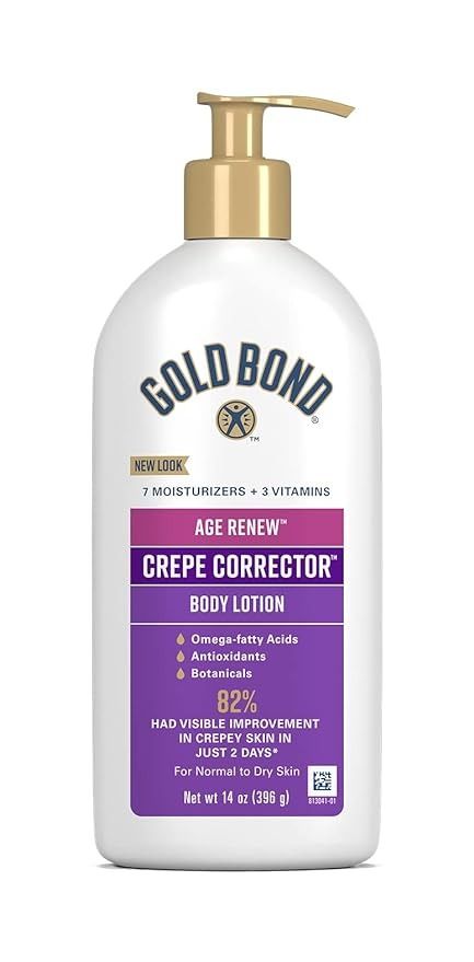 Amazon.com: Gold Bond Age Renew Crepe Corrector Body Lotion, Replenishing & Smoothing Formula, 14 oz. : Beauty & Personal Care Purple Shampoo And Conditioner, Shampoo And Conditioner Set, Coconut Oil Pulling, Crepey Skin, Dry Face, Saggy Skin, Wrinkled Skin, Gold Bond, Skin Care Moisturizer