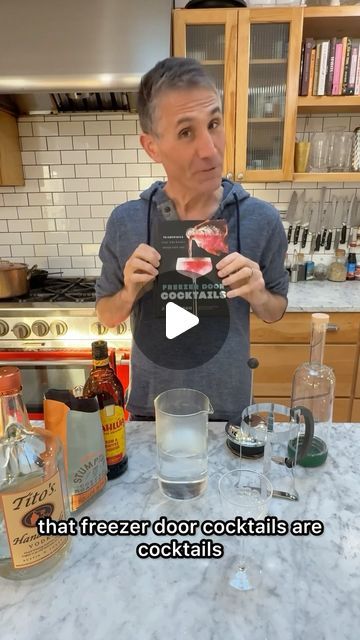 J.M. Hirsch on Instagram: "At long last — the BEST #freezerdoorcocktail espresso martini! The secret is brewing the espresso with vodka, not water.

To make it, in a microwave-safe cup, heat 16 oz vodka until steaming, but NOT boiling. Add the vodka to a French press, then stir in ½ cup coffee grounds. Let steep for 30 seconds, then strain into an empty liquor bottle. Add 9 oz Kahlúa, then cap your bottle. Shake well, then store on the freezer door. To serve, take it neat or pour over ice.

I know I said 19 oz vodka in the video. But I assumed I’d lose more vodka to the coffee grounds. Didn’t lose as much as I thought. It fit in my bottle, but would be too much in a standard liquor bottle.
*
*
#mixology #bartender #liquor #cocktailculture #cocktails #cocktail  #martini #espressomartini" Freezer Door Espresso Martini, Large Batch Espresso Martini, Freezer Door Cocktail Recipes, Empty Liquor Bottles, Infused Liquors, Easy Punch Recipes, Easy Punch, Cocktail Martini, Batch Cocktails