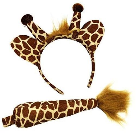 Giraffe Fancy Dress, Animal Fancy Dress, Giraffe Ears, Animal Headbands, Ears And Tail Set, Zebra Costume, Lion Ears, Giraffe Dress, Giraffe Costume