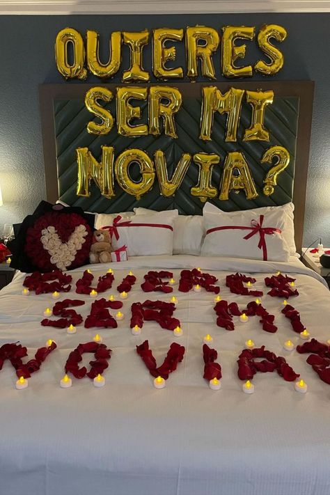 Bf Proposal Ideas, Asking A Girlfriend Out Ideas, Ideas Para Pedir Ser Novios, Asking Her To Be My Girlfriend Ideas, Asking To Be Girlfriend Ideas Creative, Girlfriend Proposal Ideas, Gf Proposal Ideas, Gf Proposal, Romantic Bedroom Decor Ideas