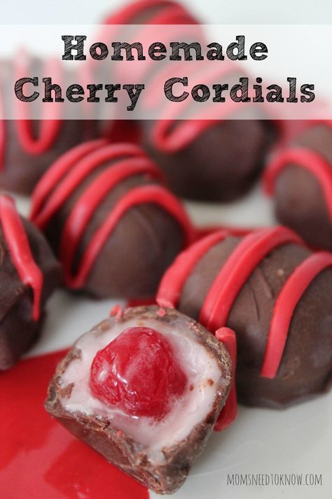 My husband loves cherry cordials and I am always up for a challenge to recreate his favorite store-bought treats. This homemade cherry cordials recipe is so easy to make and taste delicious! Cherry Cordial, Coconut Dessert, Christmas Desserts Easy, Brownie Desserts, Chocolate Covered Cherries, Candy Recipes Homemade, Cherry Recipes, Oreo Dessert, Xmas Cookies