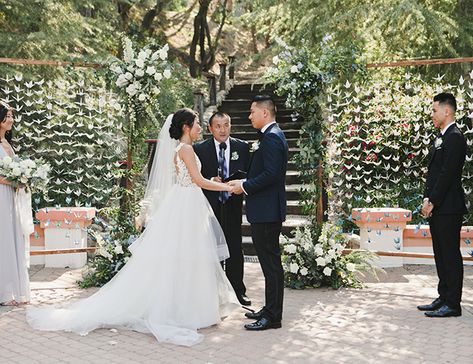 1000 Paper Cranes Wedding at Rancho Las Lomas - Inspired by This Thousand Cranes Wedding, 1000 Origami Cranes Wedding, 1000 Paper Cranes Wedding, 1000 Cranes Wedding, Origami Crane Wedding, Paper Cranes Wedding, Japanese Wedding Traditions, Crane Decor, Paper Crane Wedding