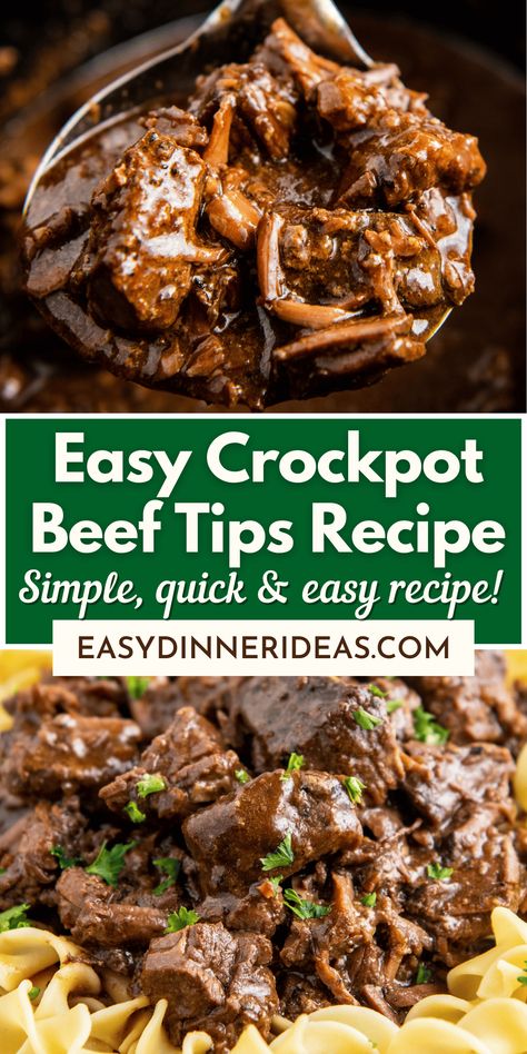 Crockpot Beef Tips And Gravy, Crock Pot Stew Meat Recipes, Crockpot Beef Tips, Crock Pot Beef Tips, Beef Tip Recipes, Crock Pot Beef, Beef Tips And Gravy, Crockpot Stew, Easy Crockpot Dinners