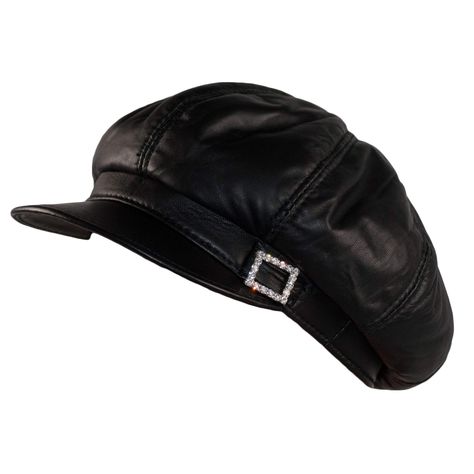 PRICES MAY VARY. Womens Cap Genuine Leather slouchy Newsboy cap, Baker Boy Style Hat Beautiful Handmande Lambskin Real Leather - soft silky lining 8 piece 'Newsboy' Style Cap, Gifts One size fits all - 55-59 cm adjustable pull on the back for a comfortable fit for all size heads 'Baker boy cap' Nice new leather smell and beautiful finish of super soft leather, a stunning Womens hat! Shipped in a Non-Woven Dust bag! SHIPPING INCLUDED Gift for Her, Great quality genuine leather hat! ► Made from La Black Leather Hat, Mens Newsboy Hat, Gatsby Hat, Baker Boy Cap, Leather Baseball Cap, Ivy Cap, Baker Boy Hat, Leather Hat, Baker Boy