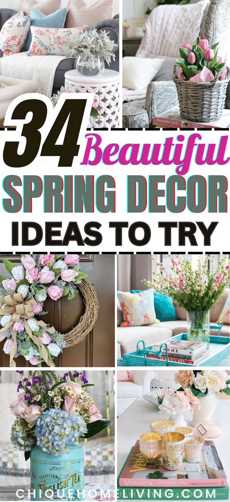 April Decorating Ideas, Spring Apartment Decor, Spring Apartment, Spring Room Decor, Diy Spring Decor, Spring Home Decor Ideas, Mailbox Flowers, Spring Organization, Spring Decor Ideas