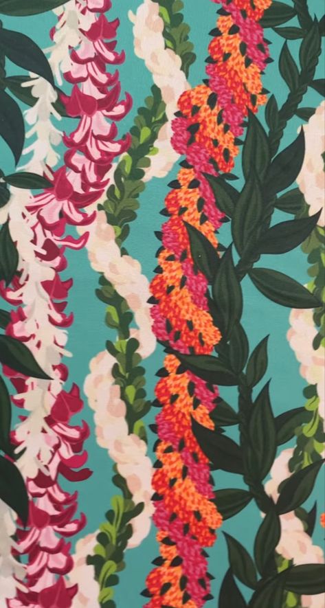 Vintage Hawaiian Aesthetic, Hawaiian Lei Wallpaper, Vintage Hawaii Wallpaper, Abstract Hawaiian Art, Vintage Hawaiian Wallpaper, Hawaii Print Pattern, Vintage Hawaiian Print, Hawaiian Background Wallpapers, Native Hawaiian Flowers