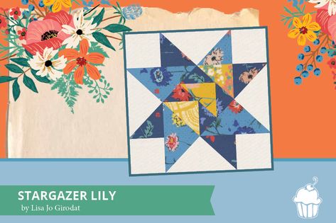 Stargazer Lilly, Block Head, Stargazer Lily, Garden Quilt, Half Square Triangles, Flying Geese, Quilt Block Patterns, Garden Gifts, Beautiful Quilts