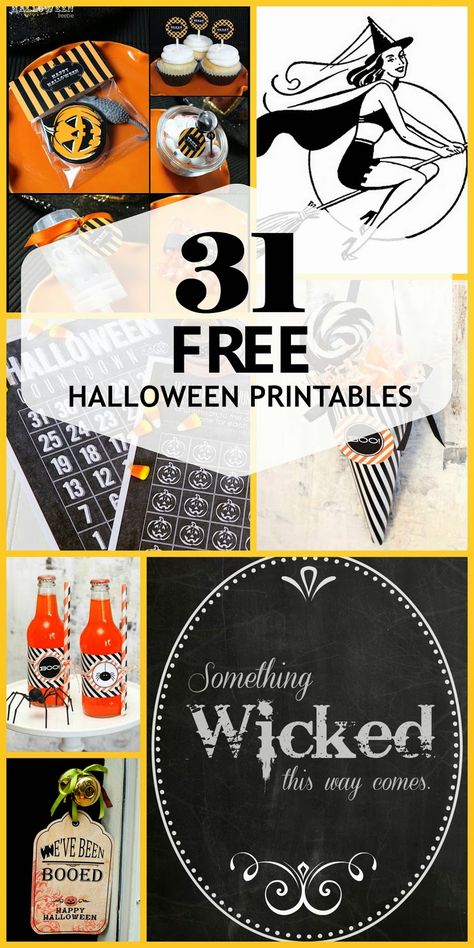 Harris Sisters GirlTalk: 31 Free Halloween Printables Halloween Wine Bottle Labels, Halloween Clipart Free, Halloween Labels Printable, Halloween Bottle Labels, Free Halloween Printables, Halloween Class Party, Halloween Craft Projects, Halloween Paper Crafts, Halloween Printables Free