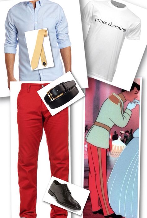 Diy Prince Charming Costume Men, Disneybound Guys, Prince Costume For Men, Sims Disney, Prince Charming Costume, Fairy Tale Costumes, Prince Costume, Red Costume, Disney Bounding