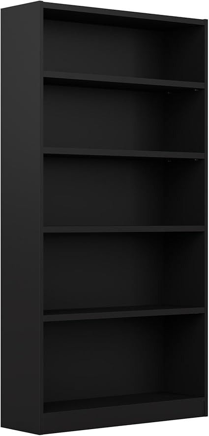 Amazon.com: Bush Furniture Universal Tall 5 Shelf Bookcase in Black, Vertical Storage and Display Bookshelf for Home Office or Living Room Organization : Home & Kitchen 5 Shelf Bookcase, Living Room Organization, Bush Furniture, Vertical Storage, Bookshelves, Home Office, Bookcase, Home Kitchens, Shelves