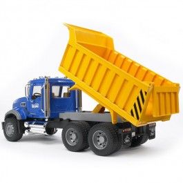 Bruder MACK Granite Tip Up Play Truck - Educational Toys Planet. Great gift for 3 years old child. Amazingly realistic MACK Granite Tip up toy truck by Bruder will entertain little car lovers for years of fun play. Develops Skills - pretend play, imagination. #toys #learning #educational #gifts #child https://www.educationaltoysplanet.com/bruder-mack-granite-tip-up-play-truck.html Tip Ups, Dumpster Rental, Truck Mods, Tipper Truck, Box Bed, Engine Block, Snow Plow, Dump Truck, Toy Trucks