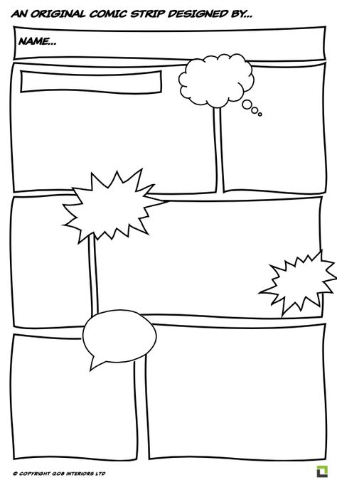 Komiks Strip Template, Make Your Own Comic Strip, Comic Page Template, Comic Strip Drawing Ideas Easy, Comic Book Template Free Printable, How To Make A Comic Strip, Comic Strip Template With Characters, How To Write Comics, Comic Strip Template With Pictures