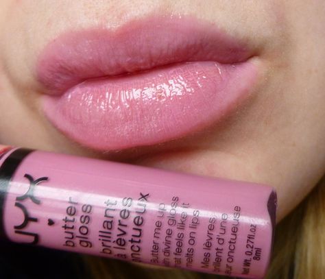 NXY Butter Gloss - Eclair. Perfect color!!! Nyx Butter, Nyx Butter Gloss, Butter Gloss, Lip Glosses, Lip Art, Beauty Items, Lipstick Lip, Face Care, Lipsticks