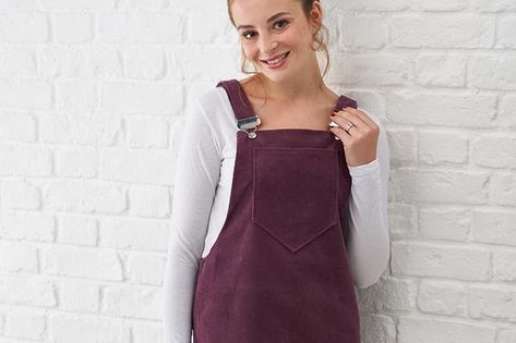 Free pinafore dress sewing pattern size 22-24 Pinafore Dress Pattern Ladies, Free Pinafore Dress Pattern, Pinafore Dress Pattern Free, Dungaree Dress Pattern, Diy Pinafore, Free Pinafore Pattern, Pinafore Dress Pattern, Pinafore Pattern, Dress Sewing Patterns Free