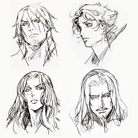 Castlevania Character Art, Ayami Kojima Sketch, Castlevania Official Art, Castlevania Outfits, Castlevania Art Style, Castlevania Nocturne Alucard, Castlevania Sketch, Alucard Castlevania Nocturne, Alucard Sketch