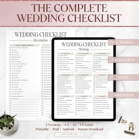 Wedding Checklist Printable, Wedding Planning Checklist, Wedding Planner Organizer, Wedding Checklist Template, Wedding To Do List, PDF Name Change Checklist, Printable Wedding Planning Checklist, Honeymoon Checklist, Wedding Checklist Template, Complete Wedding Checklist, Wedding Planning Checklist Printable, Wedding Checklist Printable, Wedding Planner Checklist, Checklist Wedding