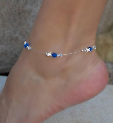 Leather Anklets, Ankle Bracelets Diy, Beaded Ankle Bracelets, Crystal Anklet, Foot Bracelet, Beaded Ankle, Ankle Jewelry, Jewelry Beach, Ankle Chain