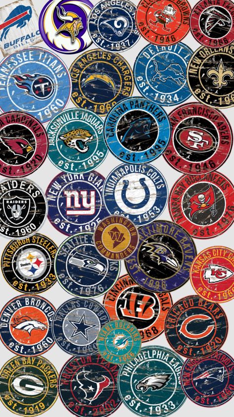 All the nfl team logos Nfl Logo Wallpaper, Football Logos, Nfl Logo Design, All Nfl Teams Logos Wallpaper, Nfl Background, Printable Nfl Team Logos, Superbowl Logo, Nfl Football Logos, Houston Texans Football